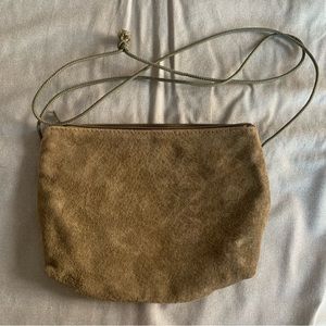 Vintage leather purse small green